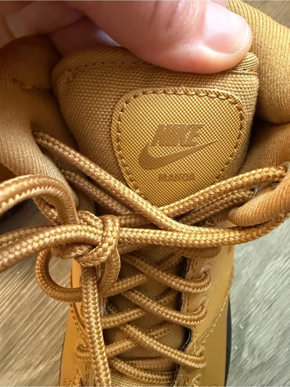 Nike Kids Tan/Gold Mid-Top Outdoor Boots